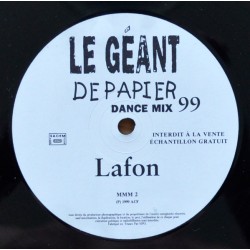 Jean-Jacques Lafon - Le Géant De Papier - Dance Mix 99 - Maxi Vinyl 12 inches Promo - Chanson Française