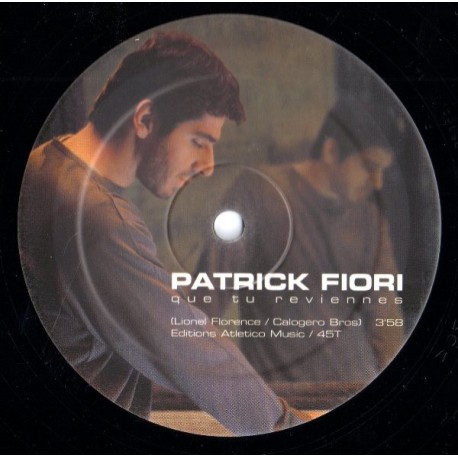 Patrick Fiori - Que Tu Reviennes - Maxi Vinyl 12 inches Promo - Chanson Française