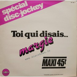 Margie - Toi Qui Disais ... - Maxi Vinyl 12 inches Single - Chanson Française