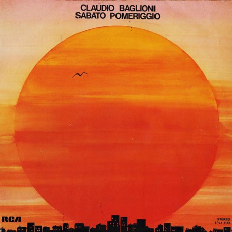 Claudio Baglioni ‎- Sabato Pomeriggio - LP Vinyl Album - Italian Pop Music