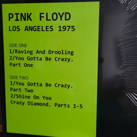Pink Floyd - Los Angeles 1975 - LP Vinyl Album - Psychedelic Rock