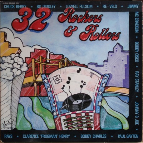 32 Rockers & Rollers - Double LP Vinyl Album - Compilation - Rock & Roll