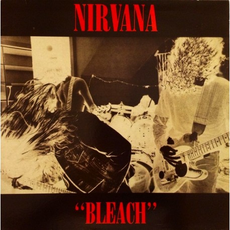 Nirvana - Bleach - LP Vinyl Album - Red Letters - Coloured - Grunge Rock