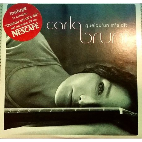 Carla Bruni ‎– Quelqu'Un M'A Dit - Nescafé Espagne - CD Single Promo