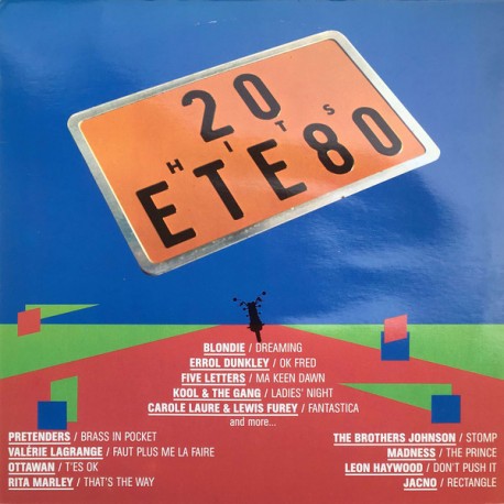 20 Hits Été 80 - LP Vinyl Album - Compilation - Rock Pop