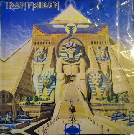 Iron Maiden - Powerslave - LP Vinyl Album - Light Blue Marbled - Heavy Metal