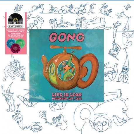 Gong - Live In Lyon, December 14, 1972 - 3LP Vinyl Album - Disquaire Day 2023 - Psychedelic Rock