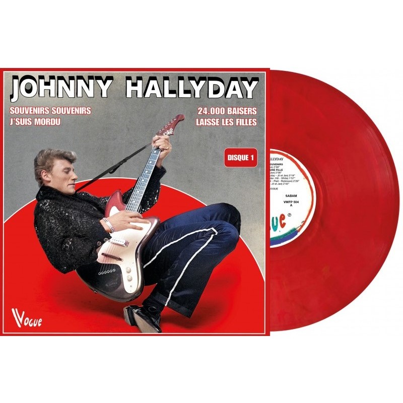 Cadre déco Vinyle MUSIQUE Johnny sur scène 38X38