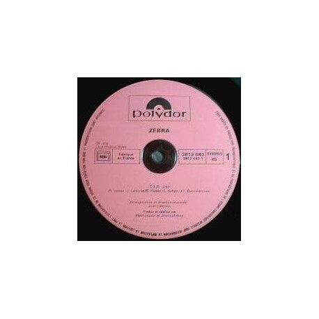 Zebra - C.I.A. / Sequencer Disco Dance - Maxi Vinyl 12 inches - Disco Music
