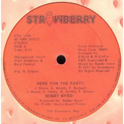 Bobby Byrd ‎- Here For The Party - Maxi Vinyl 12 inches 1977 USA - Funk Music