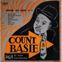 Count Basie Orchestra - Count Basie Et Son Orchestre, Vol 1 - LP Vinyl Album - 10 inches Mono - 1956 France - Jazz Big Band