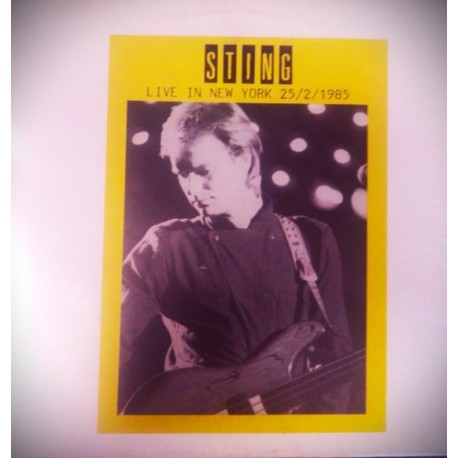 Sting (The Police) - Live in new York 25/2/1985 - LP Vinyl Album - Rock Poop