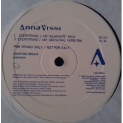 Anna Vissi – Everything I Am - Maxi Vinyl 12 inches - Promo - 2000 France - Pop Eurovision-