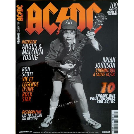 Revue Vibrations AC/DC Collector 100 Photos Rares et Inedites