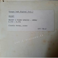 Mozart - 2 Piano Sonatas - Claudio Arrau - LP Vinyl Album - Test Pressing - 1983 France - Classical Music