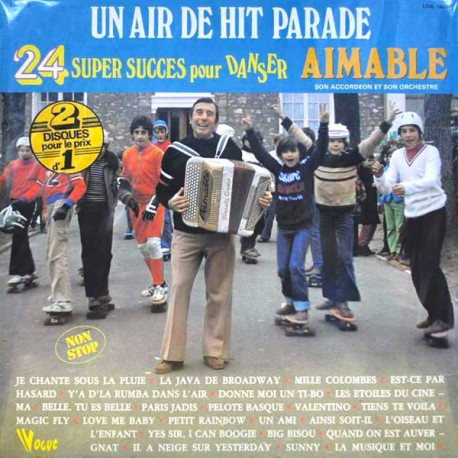 Aimable Son Accordéon Et Son Orchestre - Un Air de Hit Parade - Double LP Vinyl Album - Retro Musette