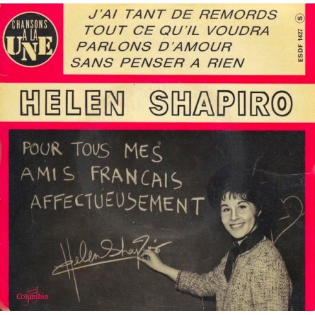 Helen Shapiro - Parlons D'amour - Vinyl 7 inches 45rpm - Doo Wop Chanson