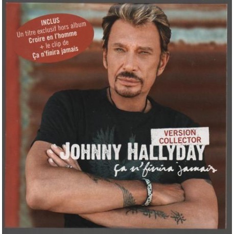 Johnny Hallyday -  Ça N'finira Jamais - CD Single Collector
