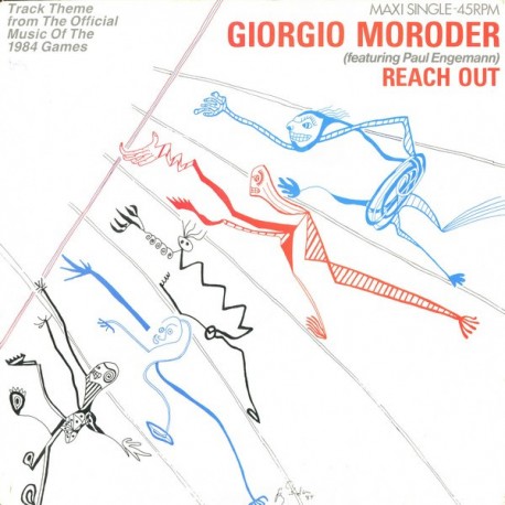 Giorgio Moroder Feat. Paul Engemann - Reach Out - Maxi Vinyl 12 inches - 1984 Europe - Olympic Games - Synth Pop 80