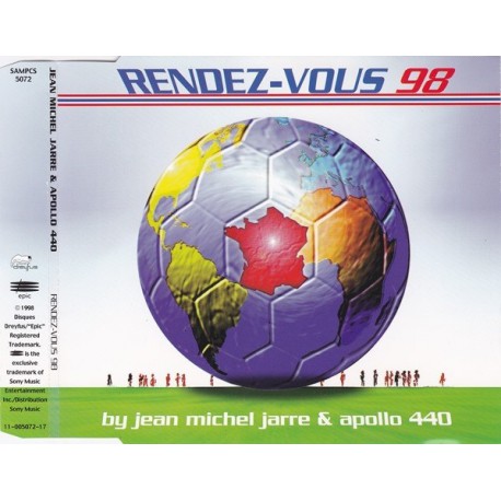 Jean Michel Jarre & Apollo Four Forty ‎– Rendez-Vous 98 - CD Maxi Single Promo