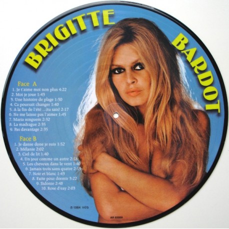Brigitte Bardot - Je T'aime Moi Non Plus - LP Vinyl Album - Picture Disc - 1984 Danemark - Chanson Française