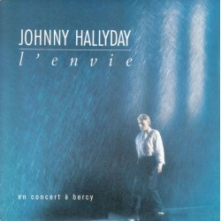 Johnny Hallyday - L'envie en Concert à Bercy - Vinyl 7 inches - 1988 France - Chanson Française