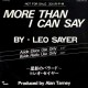 Leo Sayer - More Than I Can Say - Maxi Vinyl 12 inches - 1980 Japan - Synth Pop