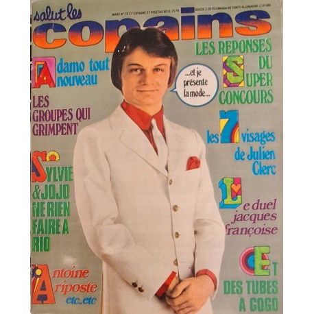 Revue Salut Les Copains 79 Mars 1969 - Magazine France - Claude François - Hardy Dutronc ..