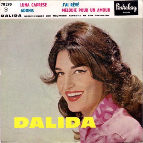 Dalida - Luna Caprese - EP Vinyl 7 inches - 1959 FRance - Chanson Française
