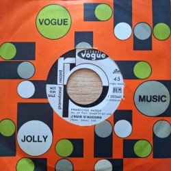 Françoise Hardy - Tous Les Garçons Et Les Filles - J'suis D'accord - Vinyl 7 inches - 1963 Italy Promo - Chanson Française