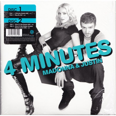 Madonna - 4 Minutes - Give It 2 Me - Double Vinyl 7 inches - Coloured - USA 2008 - Dance Pop