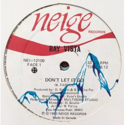 Ray Vista - Don't Let It Go - Maxi Vinyl 12 inches - 1983 Canada - Italo Disco