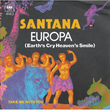 Santana - Europa (Earth's Cry Heaven's Smile) - Vinyl 7 inches - 1976 France - Classic Rock