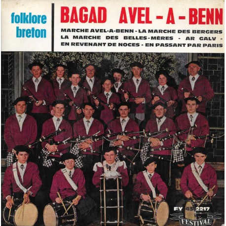 Bagad Avel-A-Benn - Folklore Breton - EP Vinyl 7 inches - Celtic World Music