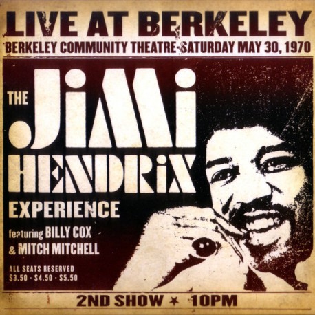 The Jimi Hendrix Experience - Live At Berkeley - Double LP Vinyl Album - 2019 Italy - Psychedelic Blues