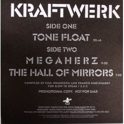 Kraftwerk - Tone Float - Maxi Vinyl 12 inches - USA 2009 - Electronic
