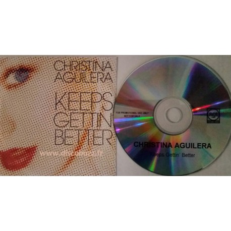 Christina Aguilera ‎– Keeps Gettin' Better - CDr Single Promo
