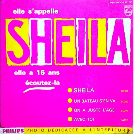 Sheila - Sheila ..Avec Toi - EP Vinyl 7 inches - 1962 France - Variété Française