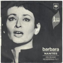 Barbara - Nantes - Vinyl 7 inches Single - 1967 France - Chanson Française
