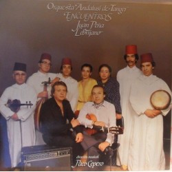 Juan Peña Lebrijano - Orquesta Andalusi De Tanger – Encuentros - LP Vinyl Album - 1985 Spain - Oriental