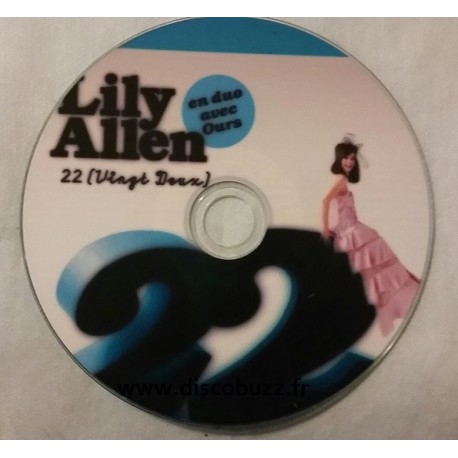 Lily Allen en duo avec Ours - 22 - CDr Single Promo