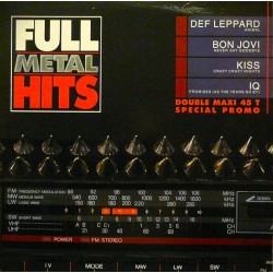 Full Metal Hits - Def Leppard - Kiss - Bon Jovi - IQ - Double Maxi 12 inches Vinyl - Promo France 1987 - Hard Rock