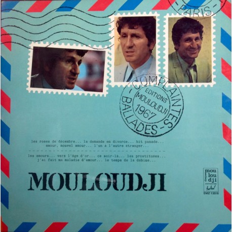 Mouloudji - Complaintes Ballades - LP Vinyl Album - 1967 France - Chanson FRançaise