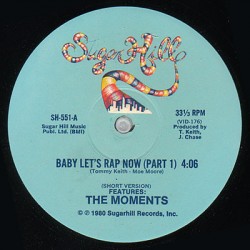The Moments - Baby Let's Rap Now - Maxi Vinyl 12 inches - 1980 USA - Soul Music