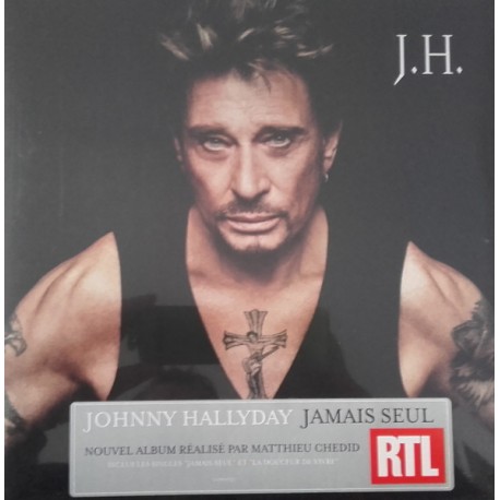 J.H. Johnny Hallyday - Jamais Seul - Double LP Vinyl Album - 2011 France - Variété Française