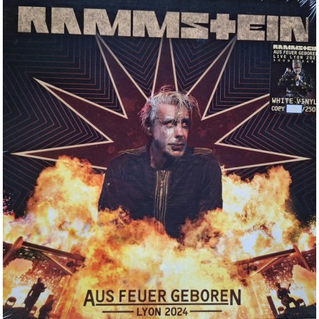 Rammstein - Aus Feuer Geboren - Lyon 2024 - 3 LP Box Vinyl - 2025 Europe -White Version - Industrial Metal