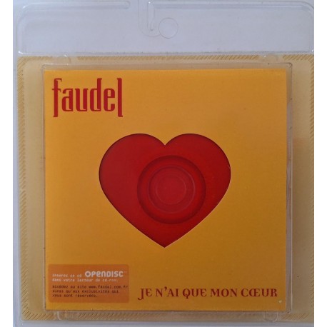 Faudel ‎- Je N'ai Que Mon Cœur - CD Single Cardsleeve - 2003 France - Oriental Pop