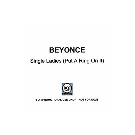 Beyonce - Single Ladies (Put A Ring On It) - CDr Single Promo 