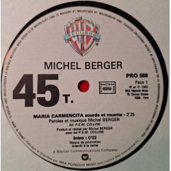 Michel Berger - Maria Carmencita / Déjà Je Suis Loin - Maxi Vinyl 12 inches - 1982 France - Promo - Variété Française