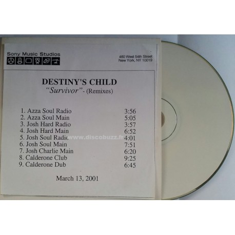 Beyoncé ( Destiny's Child ) - Survivor - Remixes - CDr Single Promo